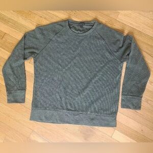 Banana Republic Mens XL Ribbed Crew Neck Sweater Olive Green EUC